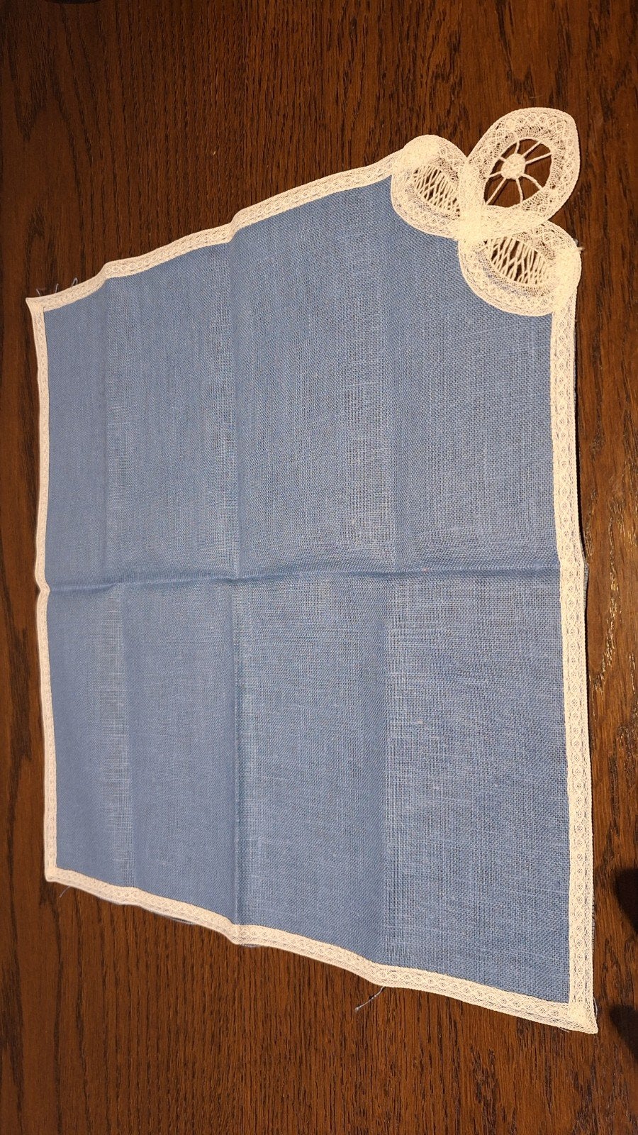 Servet met kant 30x30cm 2€, Maison & Meubles, Enlèvement