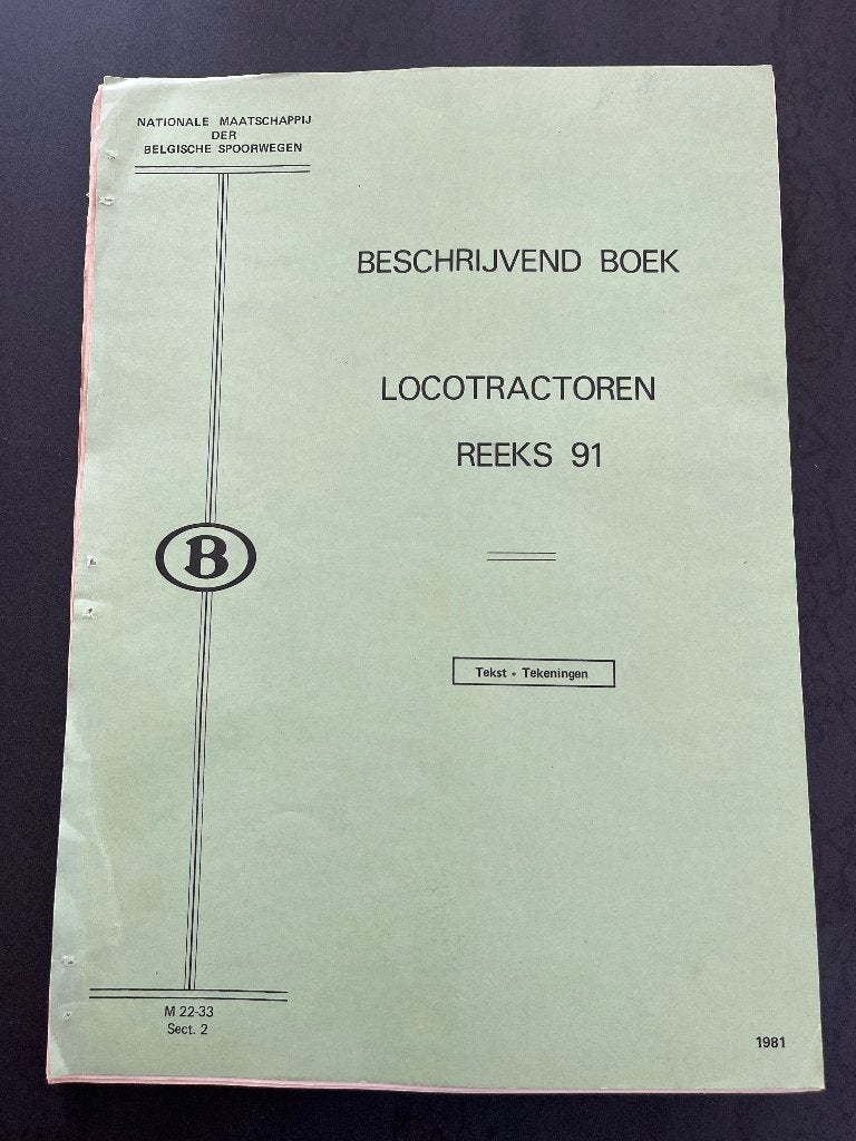 Boek HLR type 91 (NMBS/SNCB): tekst + tekeningen, Enlèvement ou Envoi, Utilisé, Train