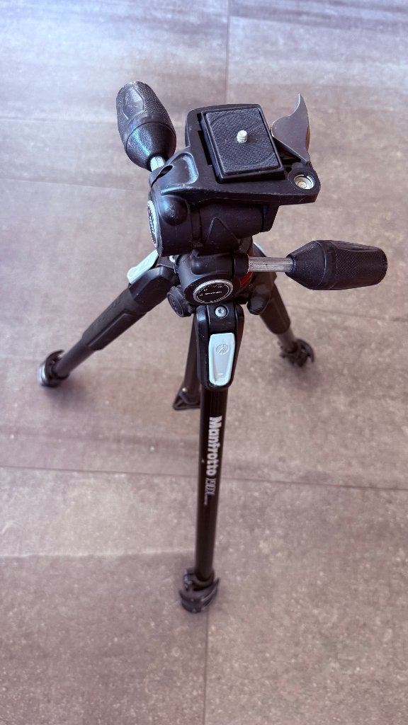 Statief Manfrotto 190x, Ophalen of Verzenden, Zo goed als nieuw, Driepoot, Manfrotto