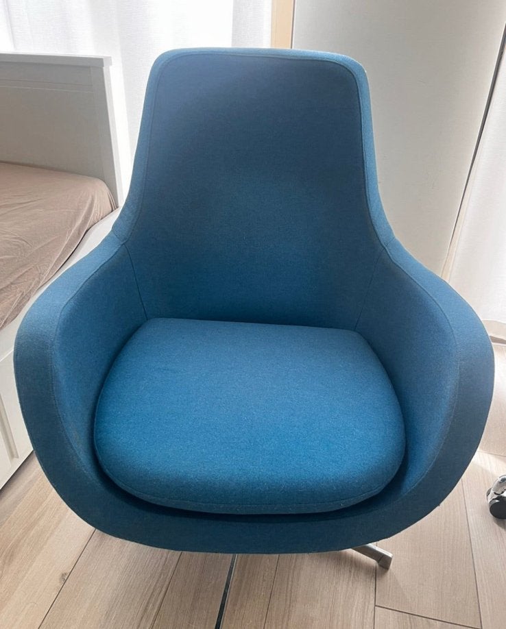 SITS design draaifauteuil - blauw, Enlèvement, Comme neuf, Modern / Scandinavisch