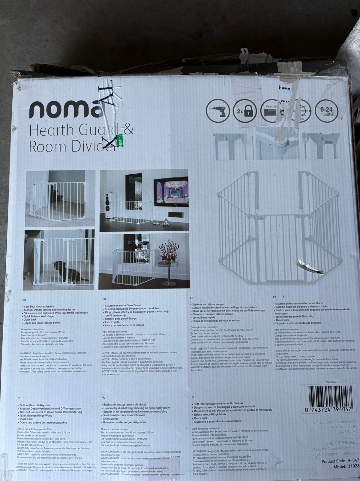 Noma ruimteverdeler, Enfants & Bébés, Barrières, Enlèvement, Comme neuf