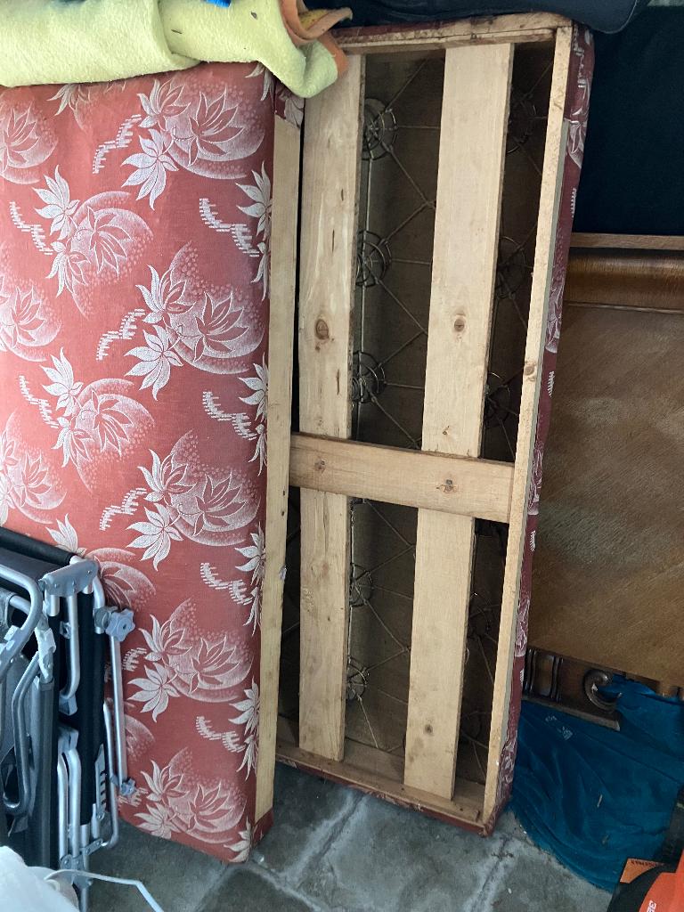 Antieke bedframe (lattenbodem, Ophalen