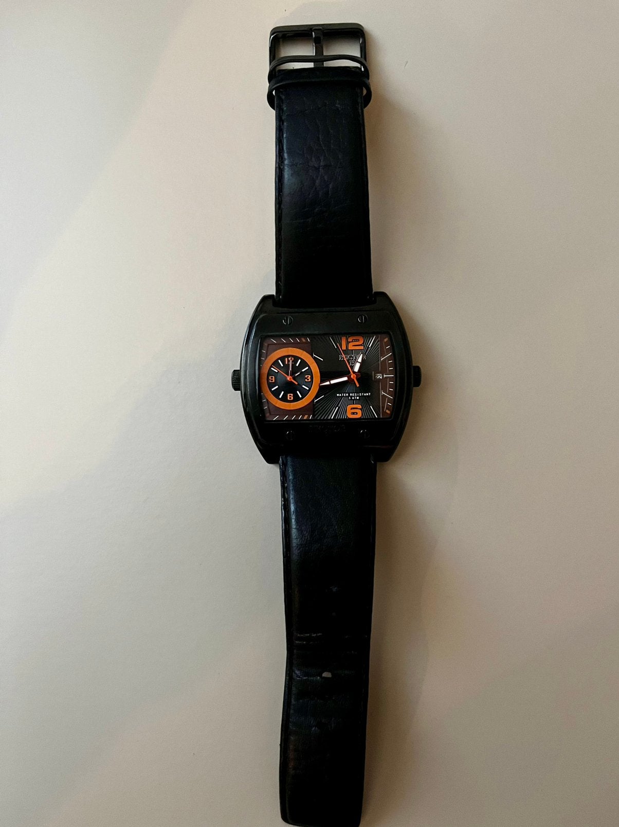 Montre Hector double cadrans, Montre-bracelet, Autres marques, Enlèvement ou Envoi, Cuir