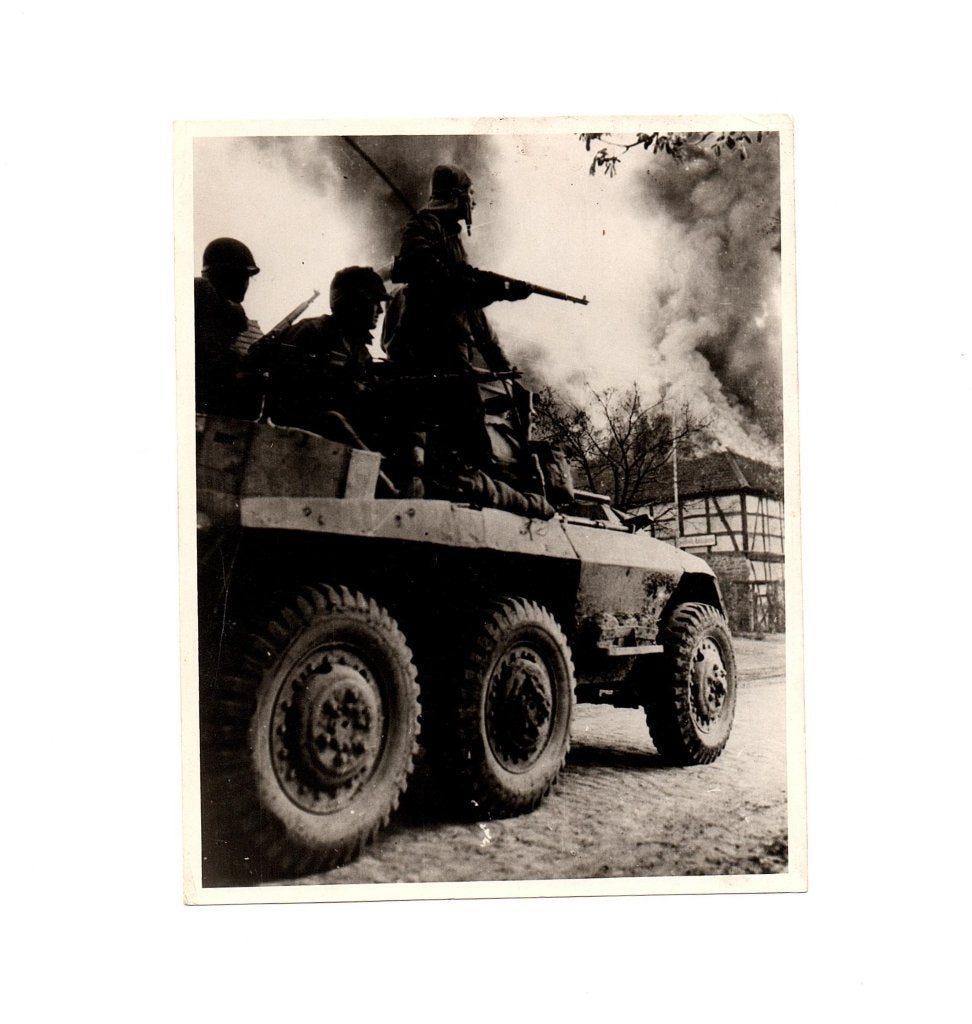 Foto Amerikaanse infanteristen., Ophalen of Verzenden