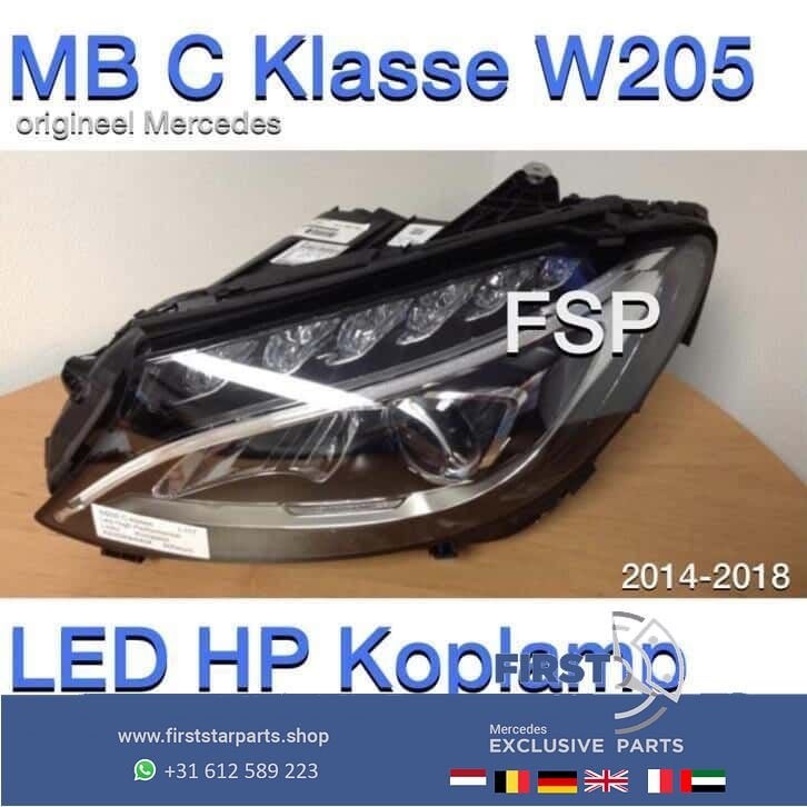 W205 C Klasse koplamp links LED High Performance Mercedes 63, Utilisé, -, -, Enlèvement ou Envoi