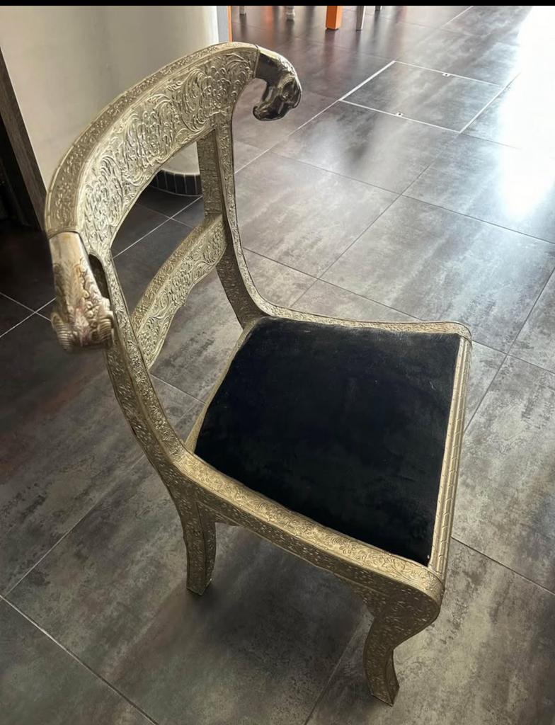Chaise tete de belier, Antiquités & Art, Enlèvement ou Envoi