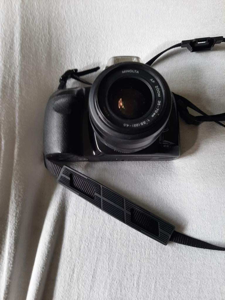 Minonalta camera met bijkomende macro.lens, Minolta, Enlèvement ou Envoi, 4 à 7 fois, Comme neuf