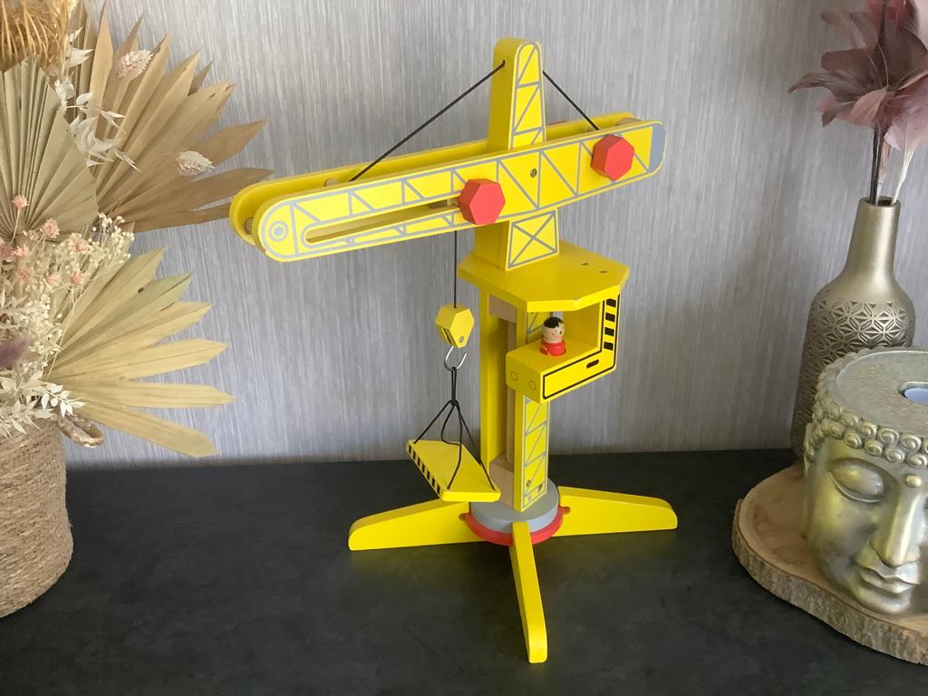 Grue jouet en bois (49x38 cm), Enlèvement ou Envoi, Comme neuf, Autres types