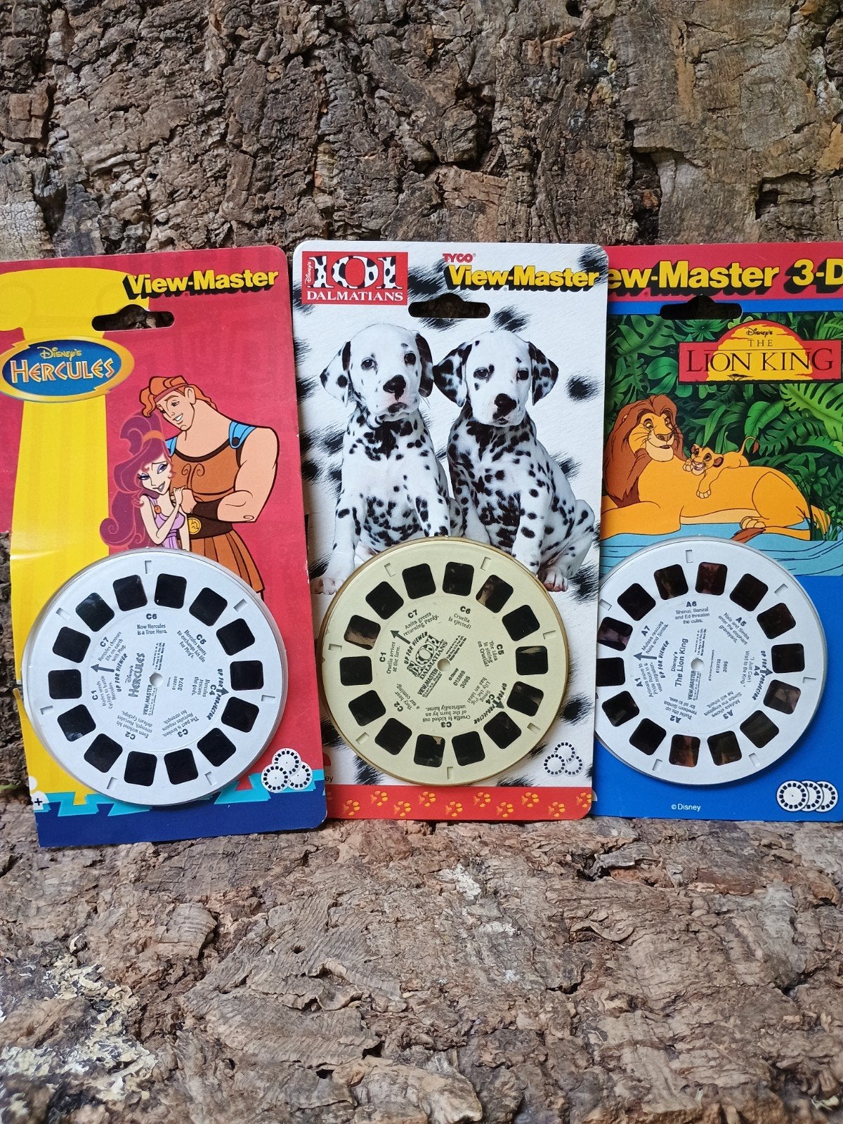 Disney view-master3D, Hercules, 101 Dalmatiërs, Leeuwenkonig, Verzamelen, Ophalen of Verzenden, Overige figuren, Zo goed als nieuw