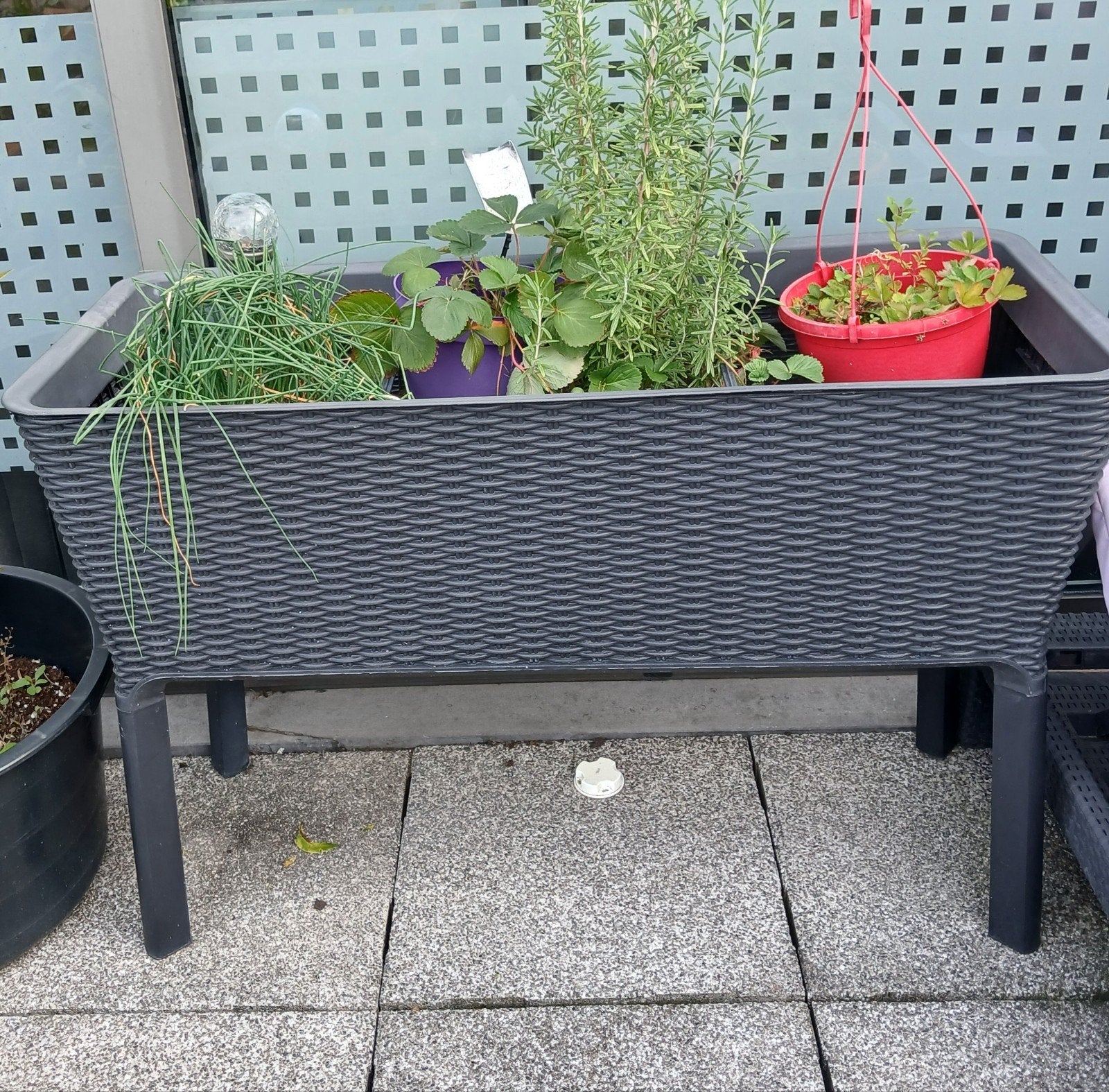 kruidenbak, Tuin en Terras, Ophalen, Gebruikt, Kunststof, Balkon