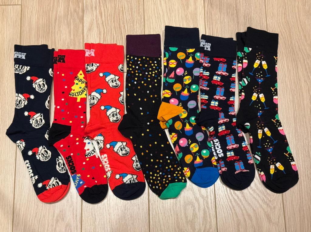 7 paar happy socks maat 41/46 ongedragen, Ophalen of Verzenden, Zo goed als nieuw
