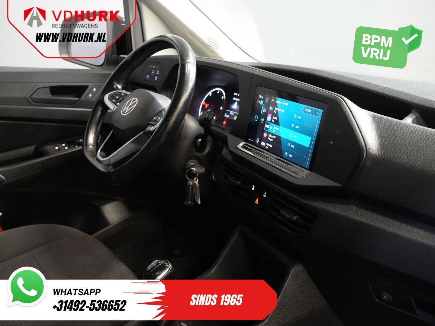 Volkswagen Caddy Cargo 2.0 TDI Dealer Onderhouden/ Carplay/, Auto's, Parkeersensor, Wit, Bedrijf, 130 g/km