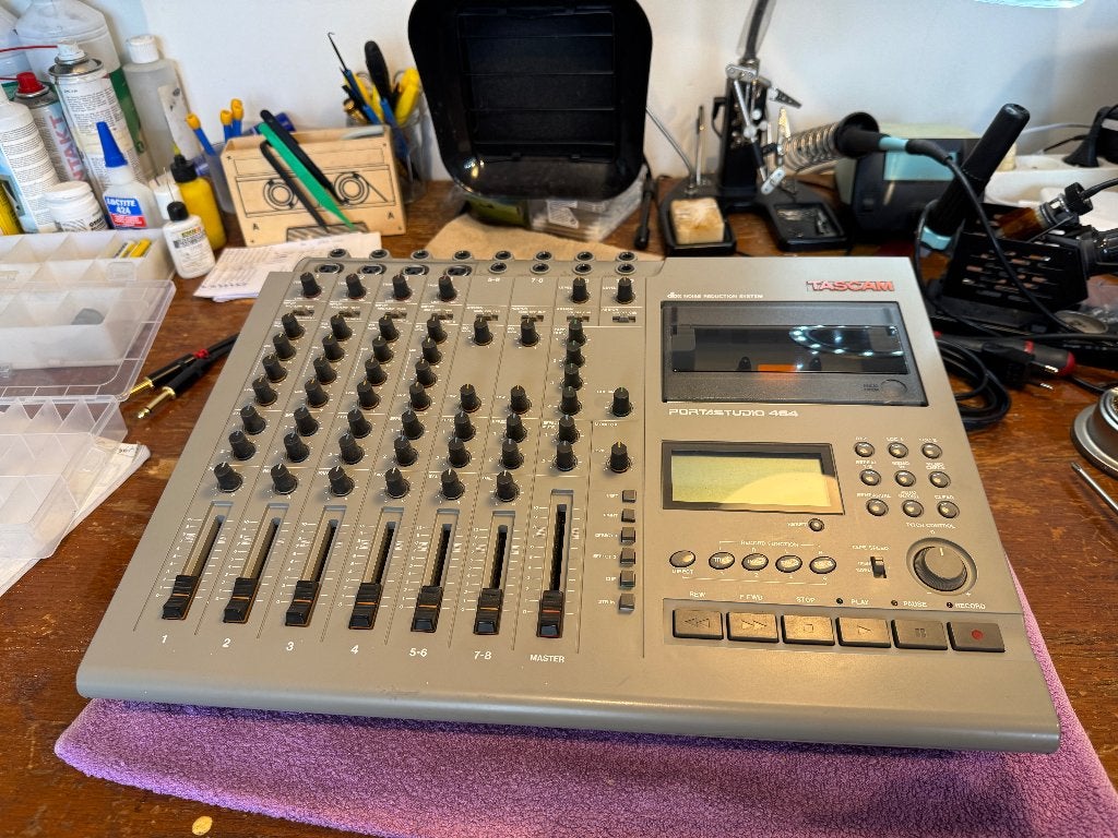 Tascam 464 (Fully Serviced), Ophalen of Verzenden, Zo goed als nieuw, 5 tot 10 kanalen, Microfooningang