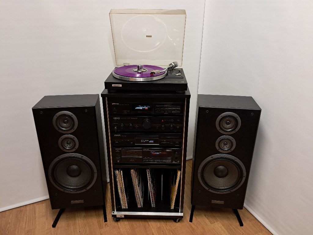 Pioneer Vintage stereo-set met grote speakers, Audio, Tv en Foto, Stereoketens, Ophalen, Cassettedeck, Pioneer, Losse componenten