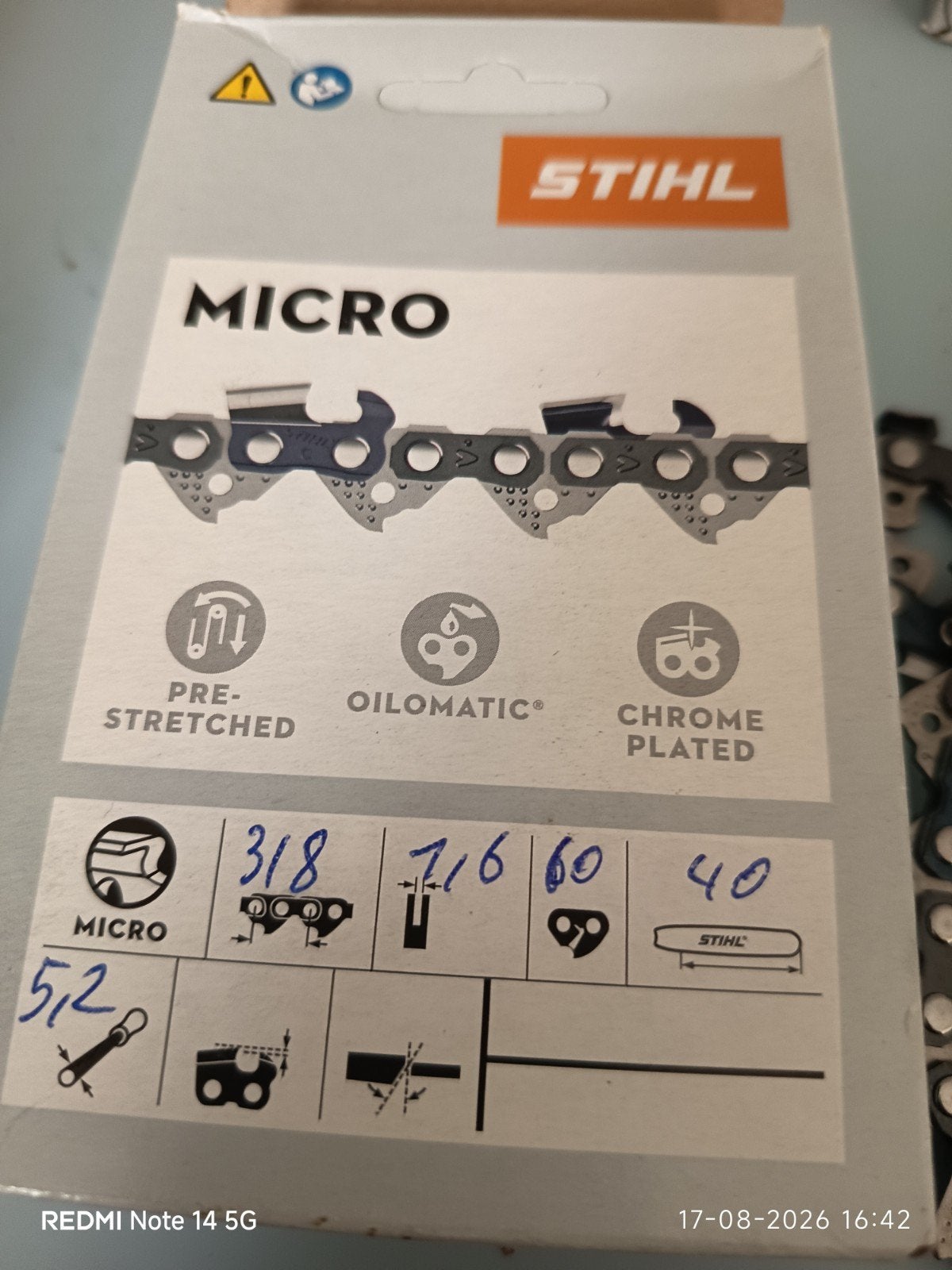 ketting ️‍ voor kettingzaag per stuk winkel prijs 45€en58€, Ophalen of Verzenden, Nieuw