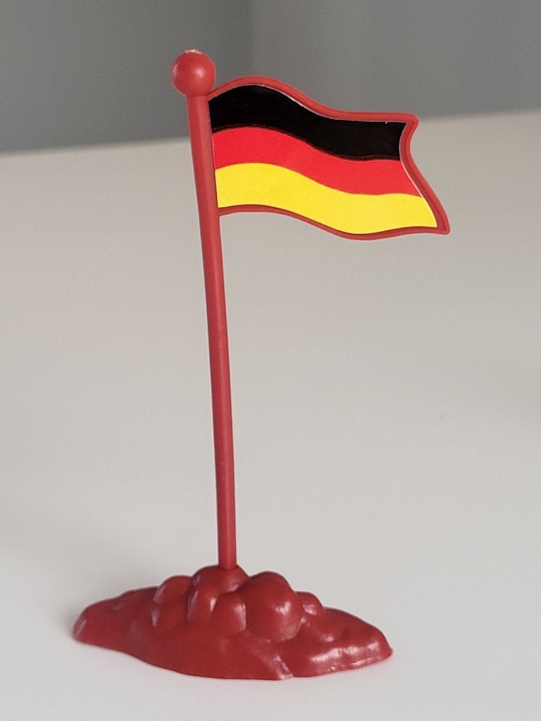speelgoed soldaatjes  Duitse vlag, Antiek en Kunst, Ophalen of Verzenden