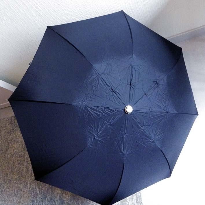 Klassieke Zwarte Vouwparaplu., Handtassen en Accessoires, Paraplu's, Zo goed als nieuw, Zwart, Ophalen