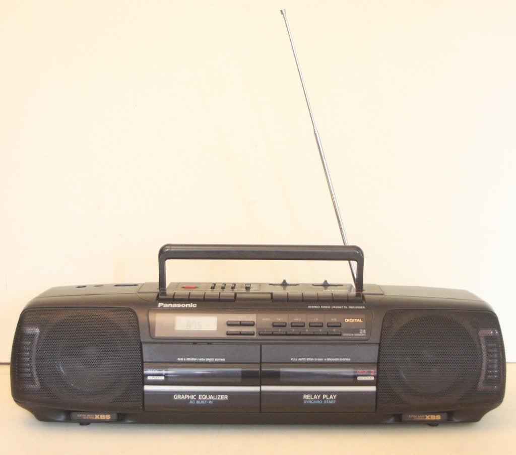 Panasonic RX-FT600 Radio - Dubbele Cassette Recorder, Enlèvement ou Envoi, Comme neuf, Haut-parleurs, Portable