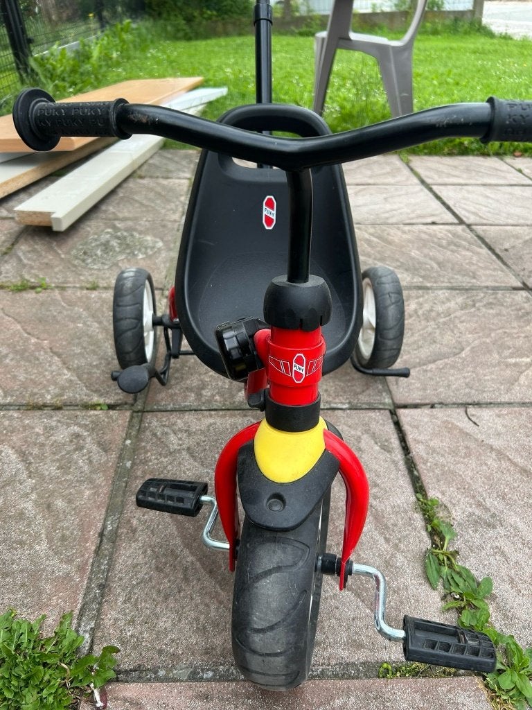 Puky Ceety Driewieler rood, Ophalen, Zo goed als nieuw, Puky, Duwstang