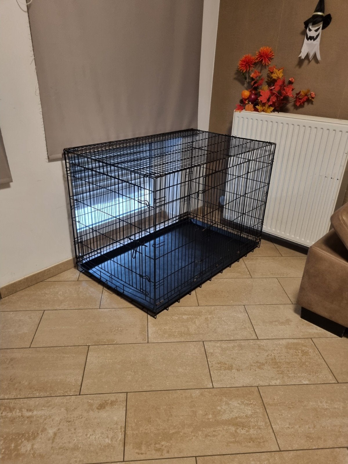 XL Hondenbench  kunsstofbodemplaat– 125  75  85 cm, Ophalen, 100 cm of meer
