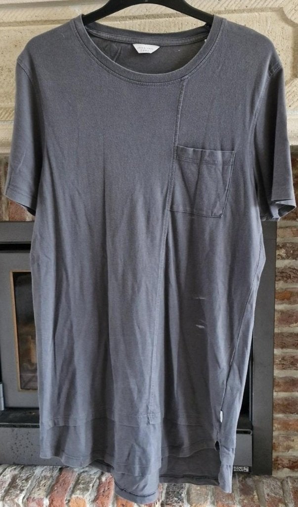 Heren tshirt KM - Jack&Jones - maat L - antracite grijs, Maat 52/54 (L), Verzenden, Jack&Jones - Petrol, Zo goed als nieuw