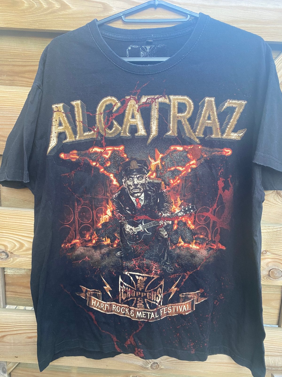 Alcatraz T-shirt, Ophalen of Verzenden, Gedragen, Maat 48/50 (M), Zwart
