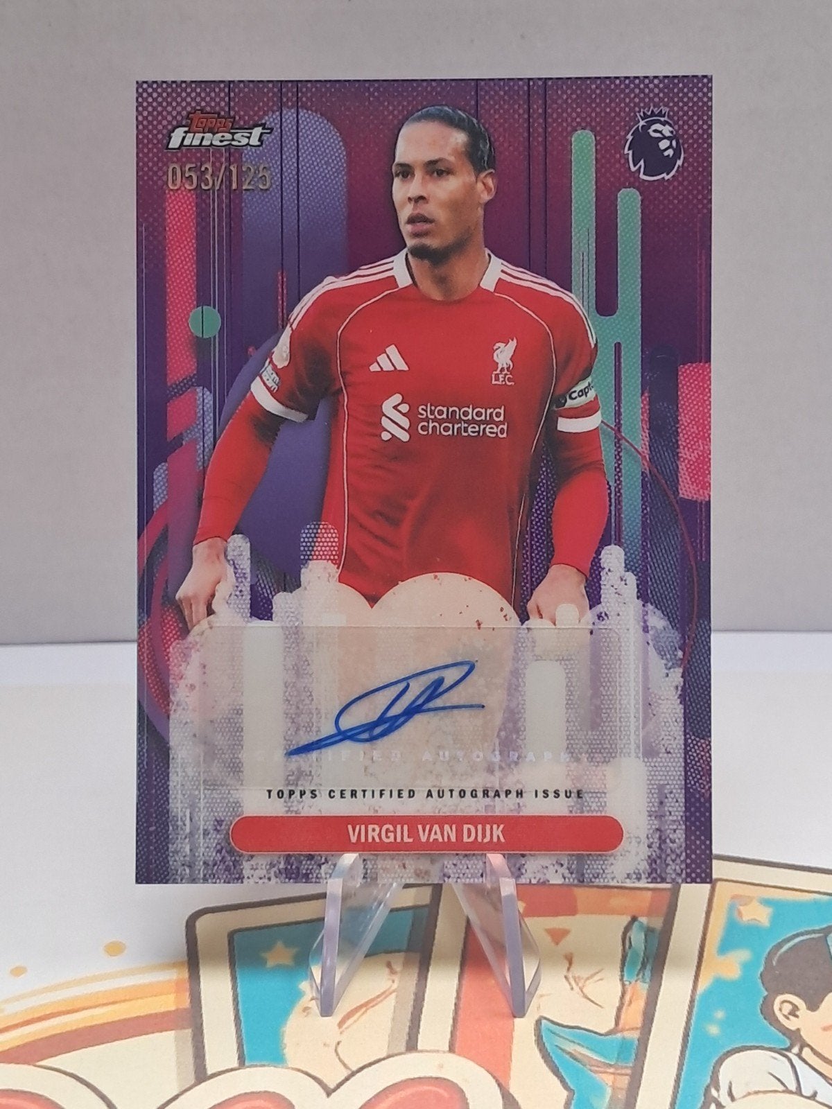 Topps Finest Virgil Van Dijk numbered Autograph, Hobby & Loisirs créatifs, Jeux de cartes à collectionner | Autre, Enlèvement ou Envoi