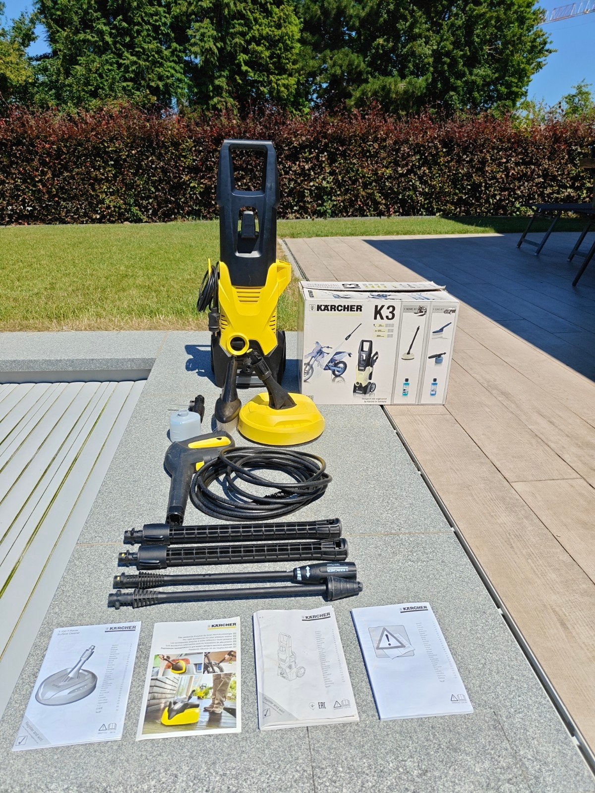 Kärcher K3 + Home Kit + Car kit - nieuwe pressostaat, Tuin en Terras, Ophalen, Zo goed als nieuw, Elektrisch, Kärcher