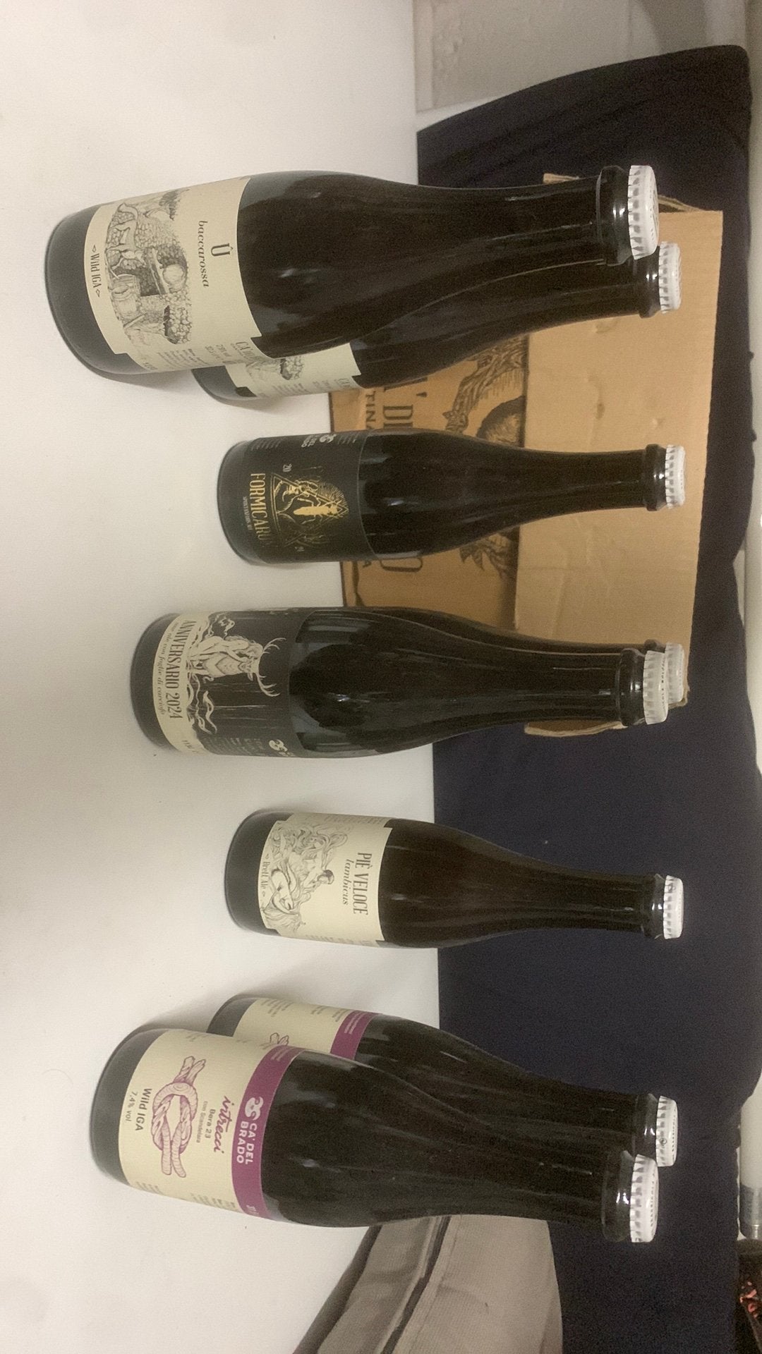 9 bouteilles de bière acidulée italienne CA DEL BRABO, Enlèvement ou Envoi, Comme neuf