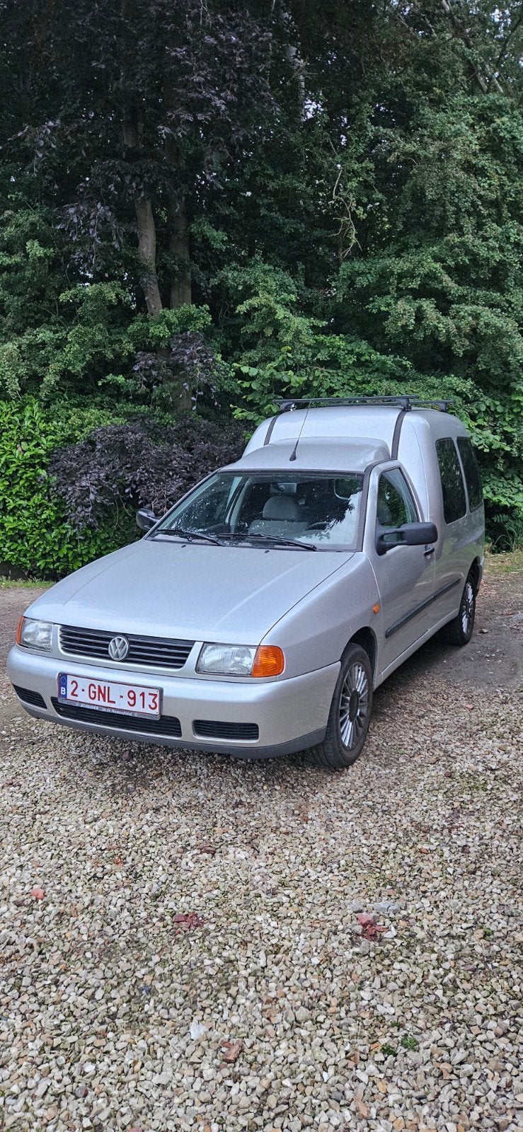 vw caddy mk2  bouwjaar 2000 benzine Weinig km., Autos, Argent ou Gris, Achat, Caddy Combi, Apple Carplay