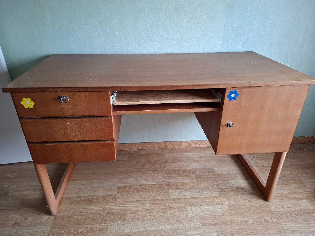 Vintage bureau, Huis en Inrichting, Vintage, Ophalen, Gebruikt