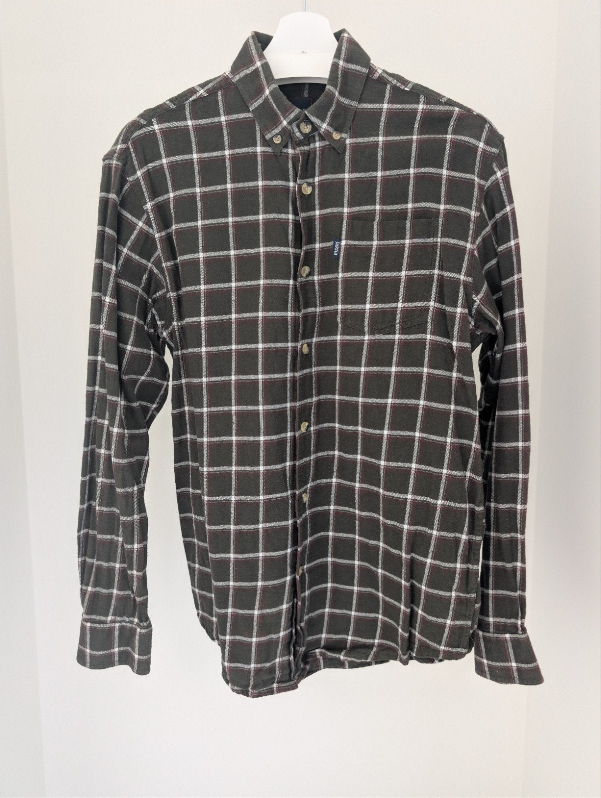 Jaktia heren flanellen overhemd - Maat M - 100% Katoen, Kleding | Heren, Overhemden, Jaktia, Gedragen, Groen, Halswijdte 39/40 (M)