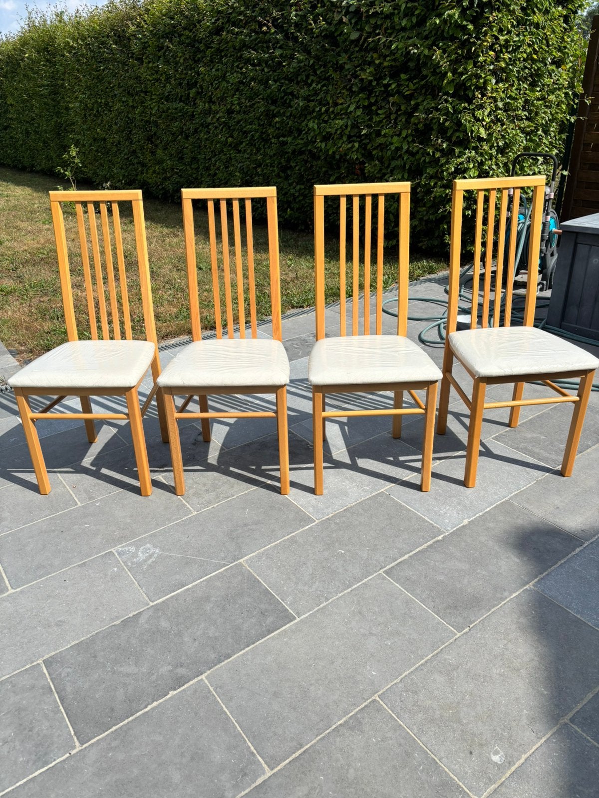 Eetkamerstoelen, Huis en Inrichting, Stoelen, Ophalen, Overige kleuren, Zo goed als nieuw, Vier