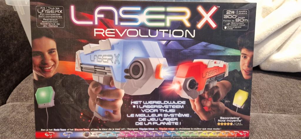 Laser X revolution, laserblasters, lasergame, Enlèvement