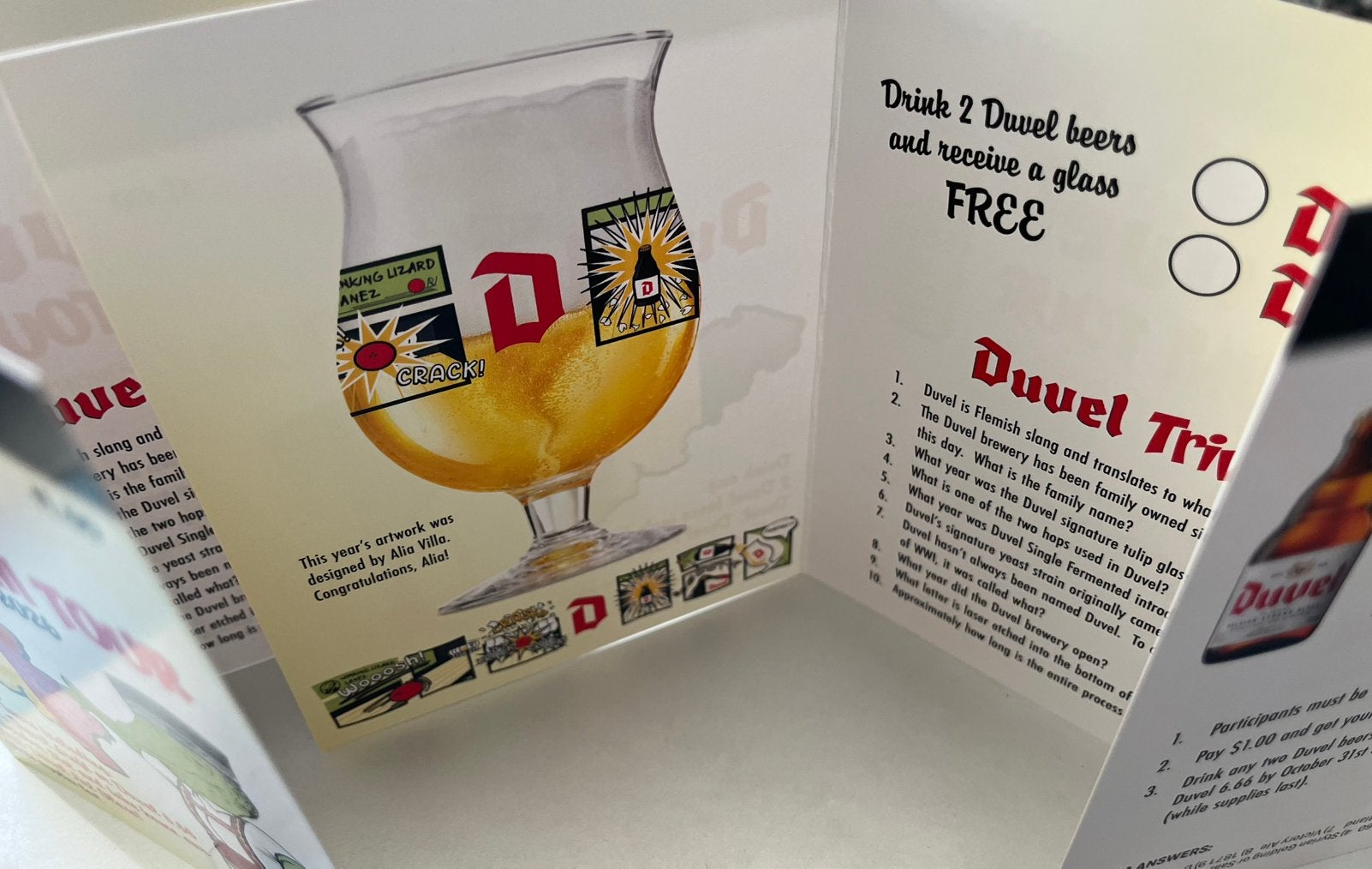 Duvel winking lizard 2026 tour of beers pasje, Enlèvement ou Envoi
