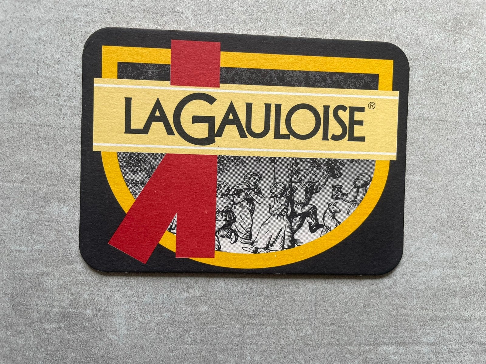 Vintage bierviltje LaGauloise, Verzamelen, Ophalen of Verzenden, Zo goed als nieuw