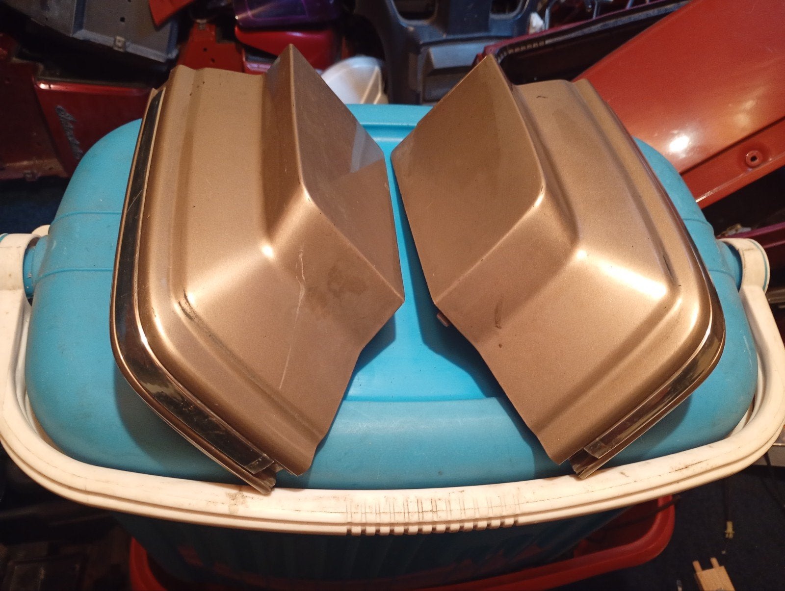 Honda Goldwing 1500 zijkoffer afdekhoeken, Ophalen