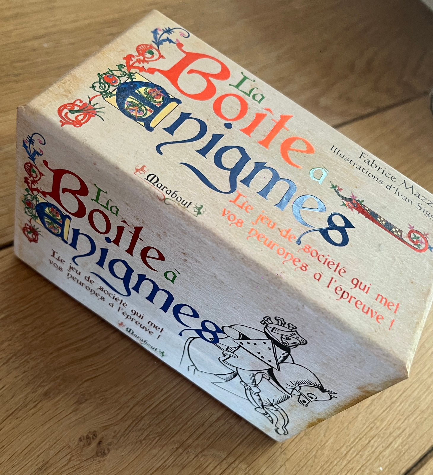 La boîte à énigmes, Enlèvement, Comme neuf