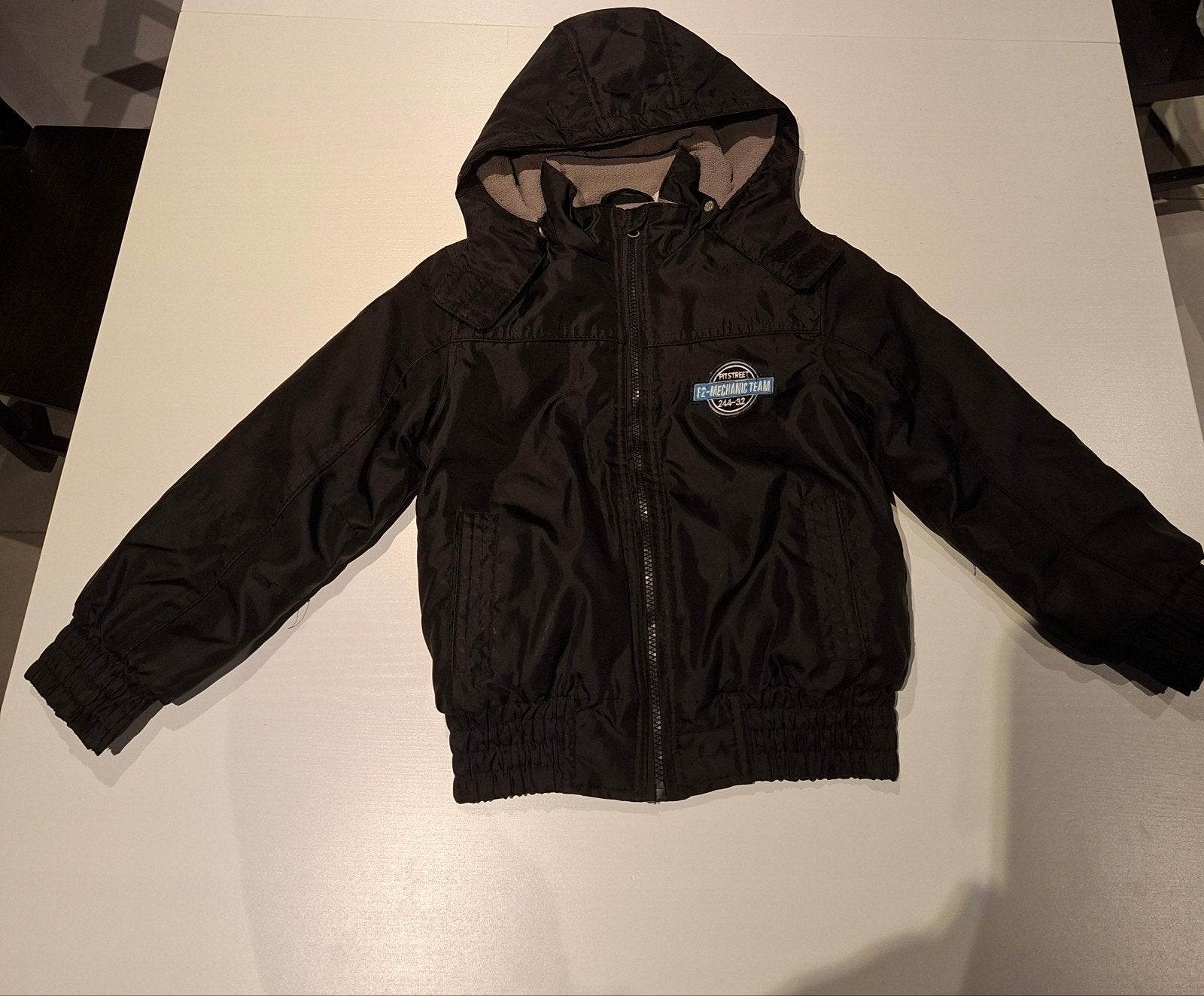 Veste d'hiver noire cool pour garçon, Enlèvement, Comme neuf, Garçon, Manteau