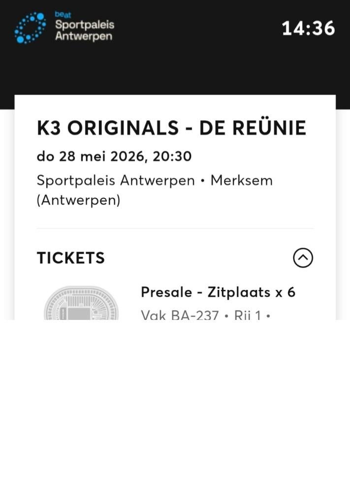 K3 2tickets, Twee personen, Mei