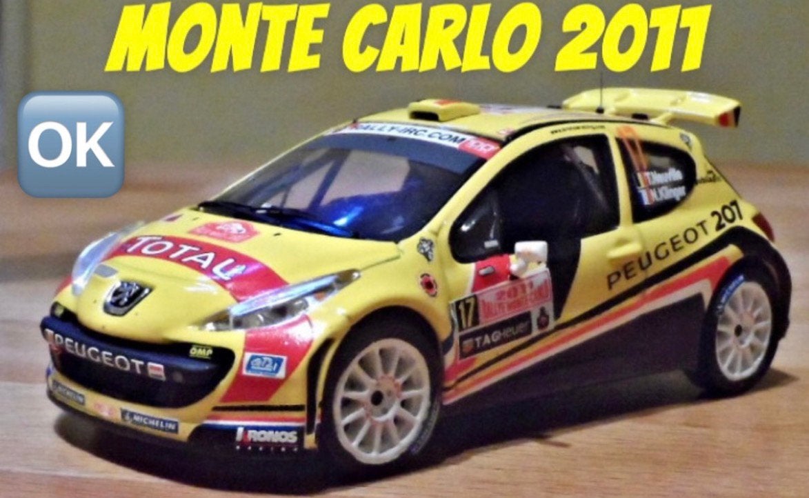 Peugeot S2000 Thierry Neuville Monte Carlo 2011, Verzenden