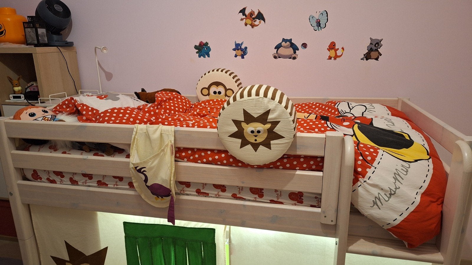lit flexa+ accessoires + pouf, Enfants & Bébés, Enlèvement, Comme neuf, Lit mi-hauteur mezzanine