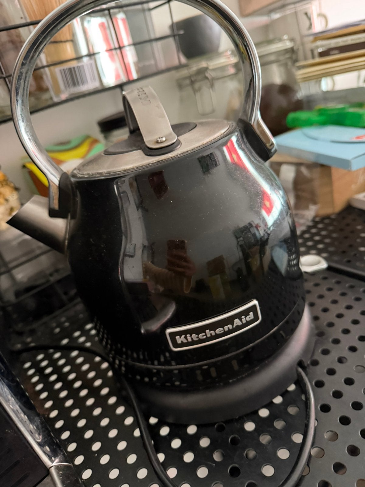Kitchenaid waterkoker, Electroménager, Bouilloires, Enlèvement, Utilisé