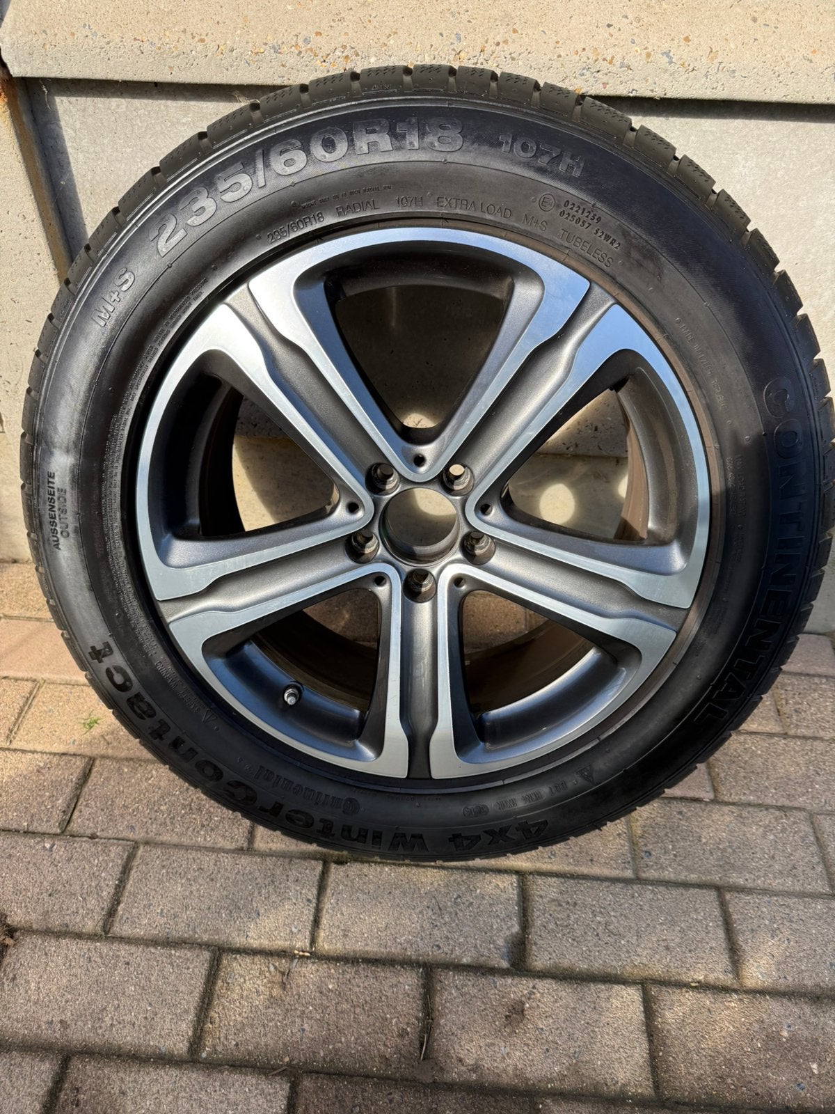 Jantes Mercedes d'origine avec jeu de pneus x253, Enlèvement, Pneus hiver, Jante(s)