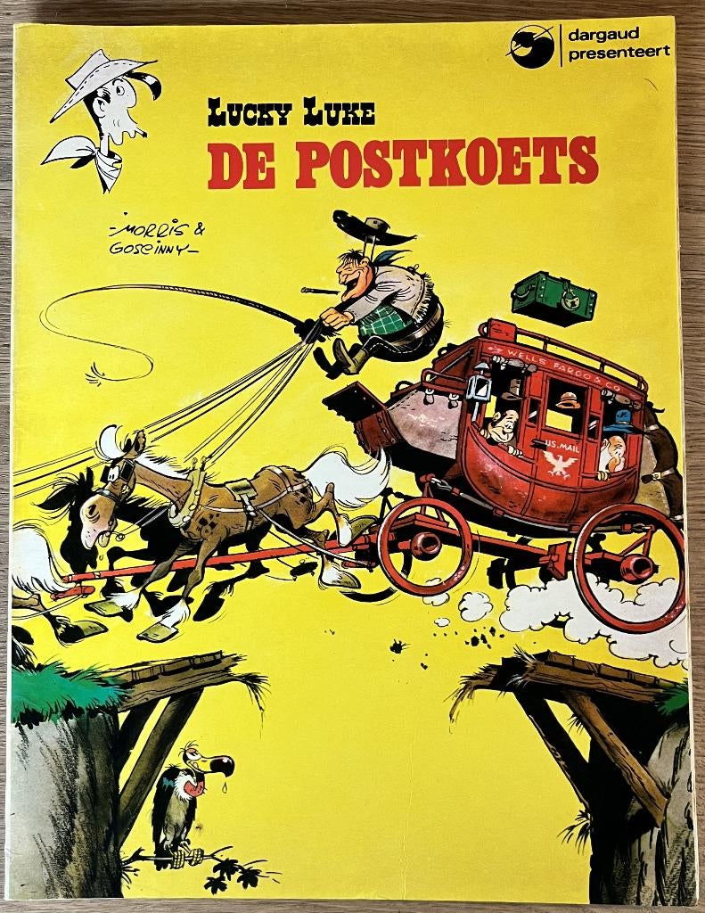 Lucky Luke - De postkoets - 1 (1976) Strip, Une BD, Comme neuf