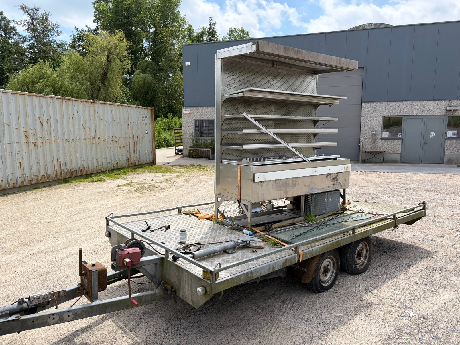 Trailer kipper, Ophalen, Gebruikt