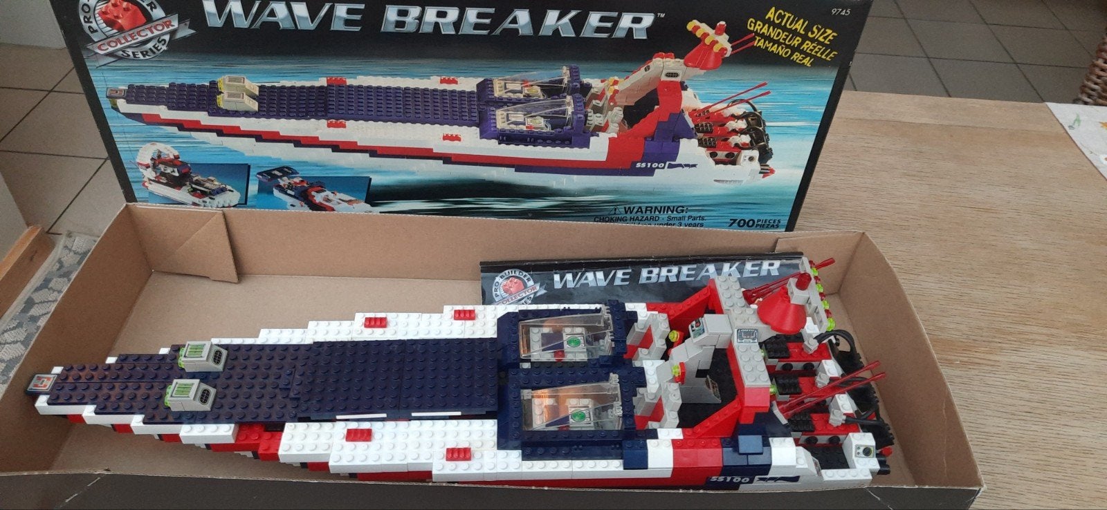 Magnifique bateau Wave breaker RitVik Mega blocks, Enlèvement, Comme neuf