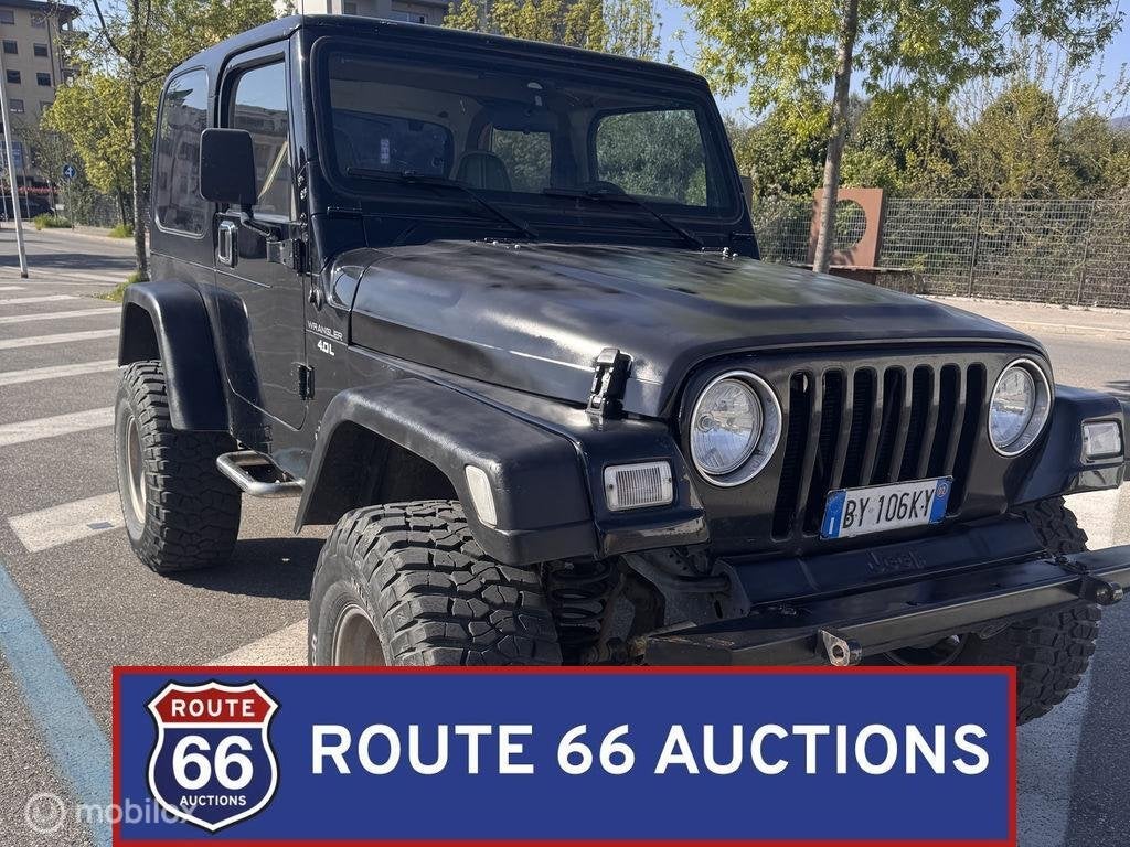 Jeep Wrangler TJ | 1997 | Route 66 Auctions, Jeep, Zwart, Bedrijf, Handgeschakeld