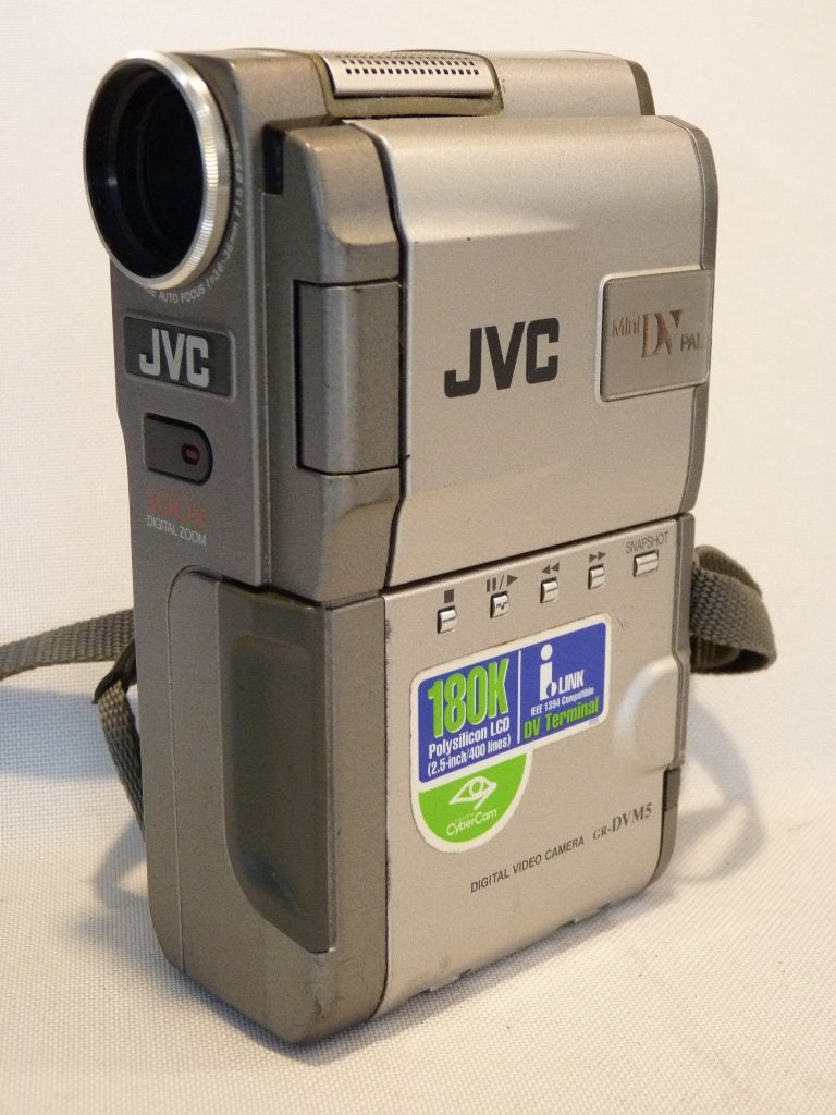MiniDV JVC GR-DVM5, zoom 10x, AV+DV, TV, Hi-fi & Vidéo, Enlèvement ou Envoi, JVC, Caméra, Comme neuf