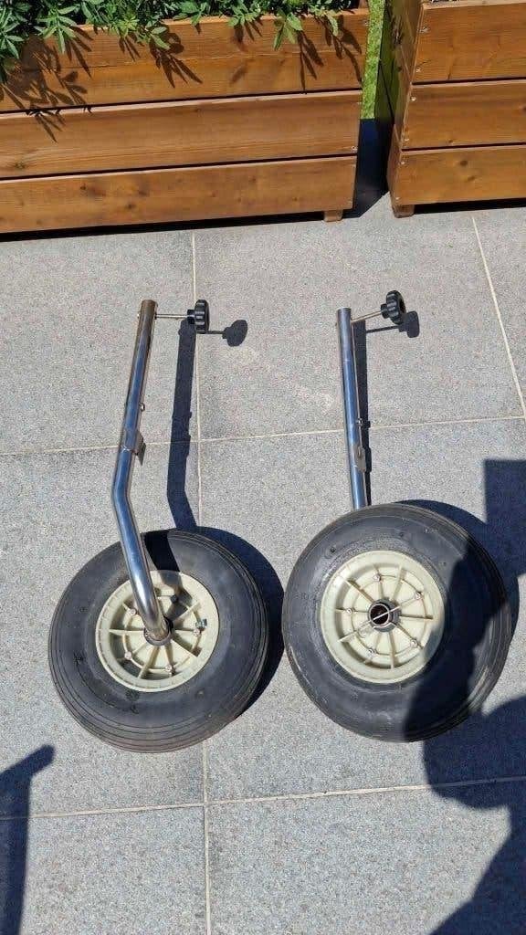 transportielen voor rubberboot (zodiac), Enlèvement, Comme neuf, Autres matériaux, Suzumar